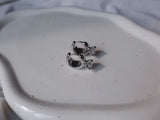[Hearts2Hearts Ian Piercing] ダイアモンドリングハギーズピアス - Silver Color