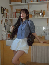 Hazel pumpkin balloon mini skirt