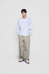 24FW UPSIDE DOWN LOGO NAPPING ZURRY SWEATSHIRTS MELANGE