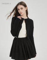Catherine Hart one-button knit cardigan