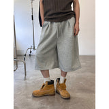 [Unisex] バミューダスウェットパンツ(2color)