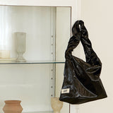 Large Bag Satin Black