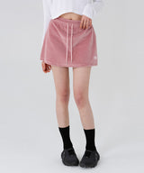 VELOUR TRAINING SKIRT [4color]