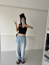BLACKPINK Tweed Backless Bustier