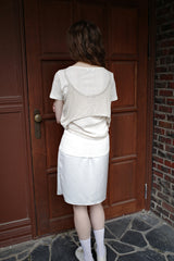 Satin skirt, Grey