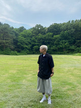 ユースリネンショートスリーブシャツ　３色