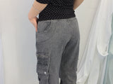 Lace V-Shirring Dot Top