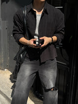 Mile cropped long-sleeve shirt