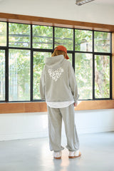 GOODLUCK HEART HOODIE / MELANGE