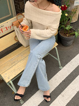 [MADE] Fittney Summer Off-Shoulder Knit