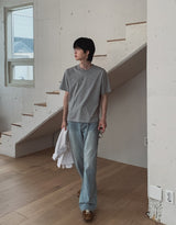 Mood Basic Crop Short Sleeve T-shirt