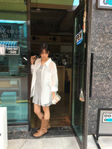 Tempting see-through overfit shirt (2color)