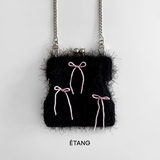 [MADE] Étang リボンフラフィーバッグ | ブラック