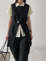 Raschel Nylon Slit Long Vest
