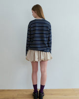 Volume ribbon skirt 2color