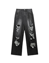 [LAN ARCHIVE] Destroyed Wide Denim Pant