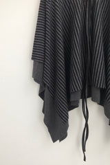 stripe ribbonline wave skirt