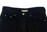 Flick Check Wide Cotton Balloon Pants
