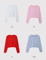 #OB Pendant Viscose Knit Round Cardigan (8color)