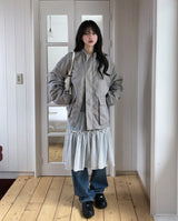 Rinko Dot Frill Chiffon Skirt