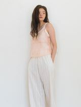 Shirring Bustier Top - Pink