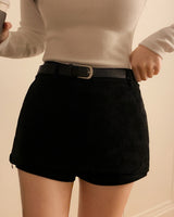  Benu Suede Skirt & Belt Set