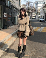 Vintage Eyelet Buckle Shoulder Bag