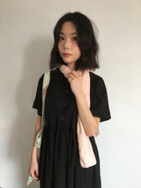 Plaid collar dress (3color) 