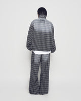 25FW CHECK TRACK WASHED PANTS BLACK