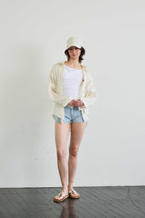 LUMINOUS OVERSIZED SHIRT / BEIGE