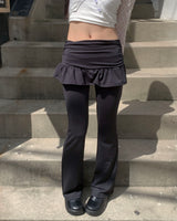 Rolly skirt pants