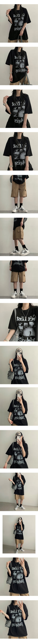 Rayu Oversized Fit Short Sleeve Tee