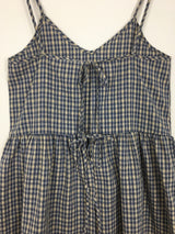 プレイド バックストラップ ワンピース (2color)