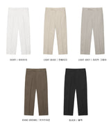 LMN レイニーハイデンシティヒドゥンバンディングコットンスラックス (5 colors)