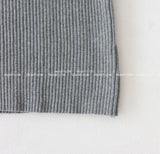 V-neck Knit Sleeveless Cardigan Set