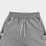 ONE SIDE SNAP BUTTON SWEAT PANTS