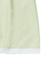 Petal satin skirt_mint
