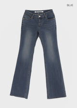 [MADE] Blur Low Rise Bootcut Denim Pants