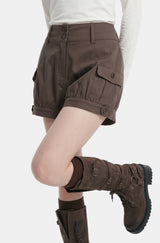 Button Pocket Bloomer Shorts