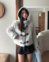 [wool 20%] ドーソンヘアリーフードダッフルコート