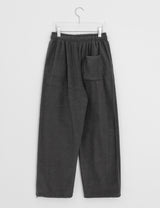 [Unisex] キルケットバンディングリベットブラッシュドトレーニングパンツ