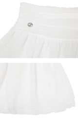 LILY MINI SKIRT white
