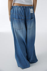 TENCEL WIDE DENIM PANTS (BLUE)