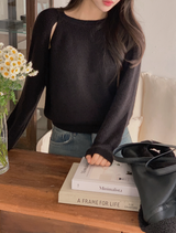 JF Slit Round Rib Loose Knit (5color)