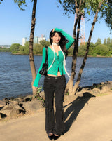 More Belted Low Bootcut Pants