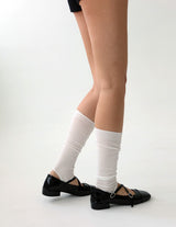 Enamel Cubic Merijane Flat Shoes