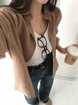 [Bellide made] ダラント, オーバーフィットチェックシャツ