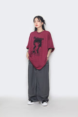 マタタプリントボックスショートスリーブTシャツ