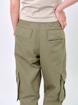 ZIP-POCKET CARGO PANTS_Khaki