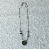 Vintage Realm Double-Strand Button Necklace